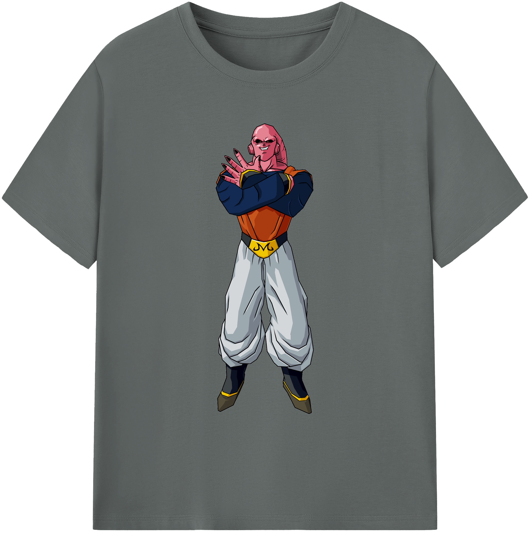 （画像用） ドラゴンボール 魔人ブウ DRAGON BALL Majin Buu 綿100％ メンズ半袖Tシャツ｜肌触りやわらか＆通気性